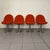 Space Age Metal and Fabric Chairs, 1970s, Set of 4 For Sale - Image 6 of 7