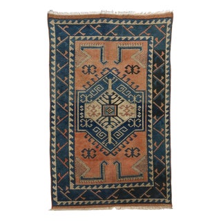 Antique Kars-Kasak Cotton and Wool Heavy Knot Rug, Turkey For Sale