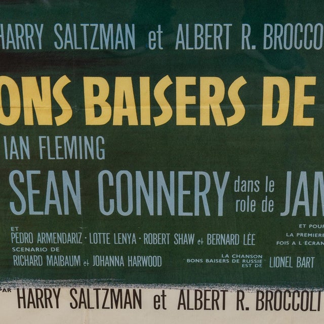Original French James Bond from Russia with Love Poster, 1964 For Sale - Image 14 of 18