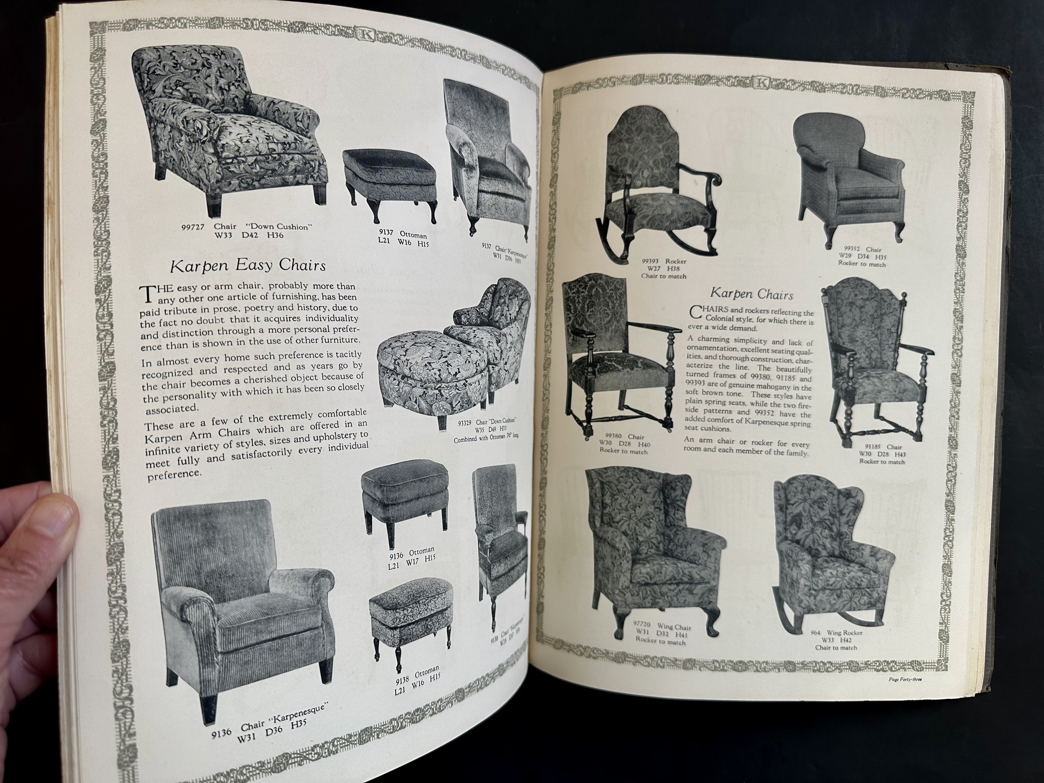 Antique Karpen Furniture Illustrated Advertising Catalog | Chairish display picture 1