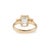 14k Yellow Gold 3.49ctw Emerald Trapezoid Lab Grown Diamond Engagement Ring, Size 8 For Sale - Image 9 of 10