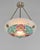 LOYS LUCHA A French 1930s art deco pendant light in nickel plated solid brass or bronze holding a bowl by Loys Lucha....