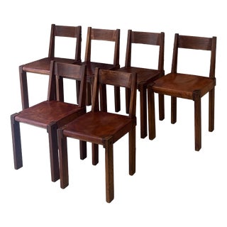 S24 Chair by Pierre Chapo, 1967, Set of 6 For Sale