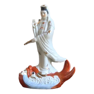 Mid-20th Century Chinese Guan Yin Porcelain Figure