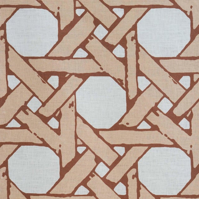 Coastal 22" Cane Back in Raffia Pillow For Sale - Image 3 of 5