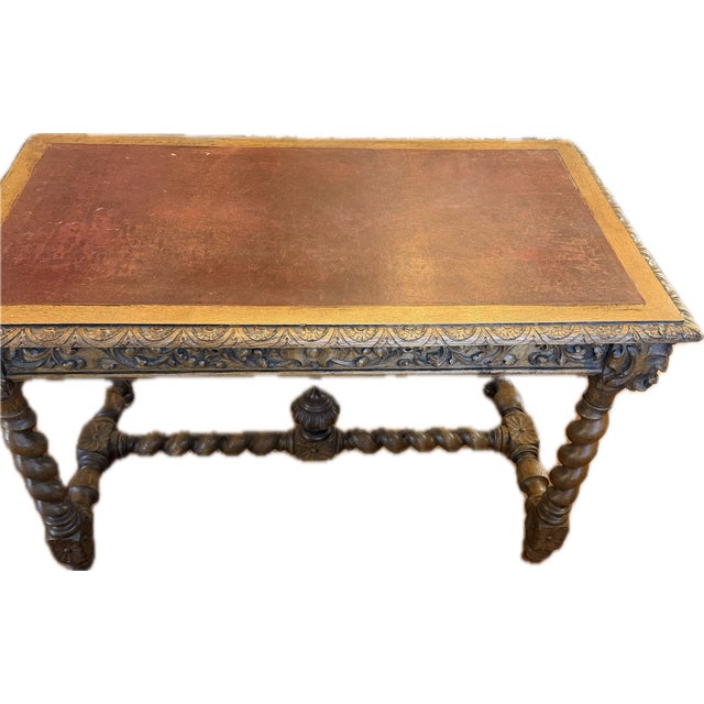 Traditional Late 18th Century Attributed to R J Horner Library Desk For Sale - Image 3 of 7