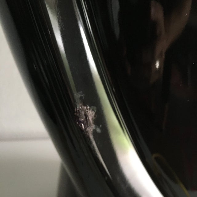 1980s Vintage Ceramic Wave Lamps - a Pair For Sale - Image 11 of 13