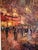 Paint Late 20th Century Maxwell Parsons Original Paris Street Scene Oil Painting in Custom Gallery Frame For Sale - Image 7 of 14