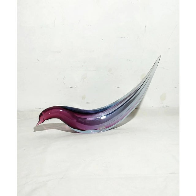 1980s Murano Crystal Bird by Livius Seguso, Italy, 1970s For Sale - Image 5 of 10