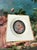 Beautiful antique/ vintage Italian Florentine miniature porcelain hand-painted plaque. ‘Madonna and Child’ in bone frame....