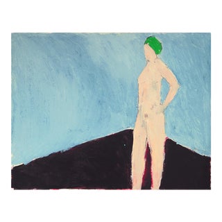 'The Green Hat' 1979 by Inez Storer, California, San Francisco Women's College, San Francisco Art Institute, Romanoff For Sale