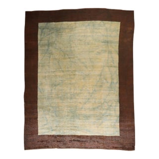 Vintage Blue Shadow Turkish Rug - 10'2" x 13'2" For Sale