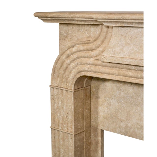 Mid 19th Century Italian Travertine Mantel For Sale - Image 5 of 6