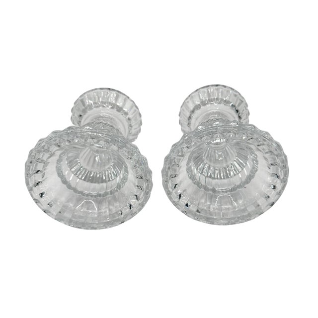 Vintage Gorham Crystal Reversible Candle Holder - Set of 2 For Sale - Image 12 of 12