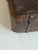 Brown Reduced-Antque American Embossed Leather With Eagle Travelling Trunk For Sale - Image 8 of 11