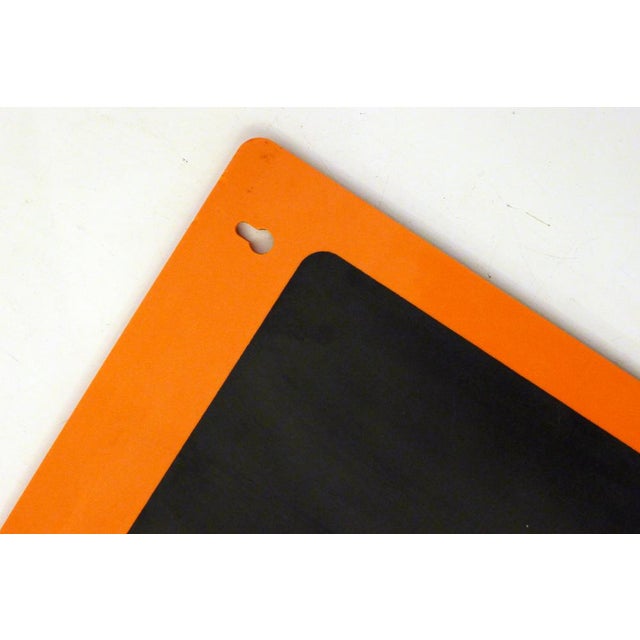 Wall Blackboard in Orange Plastic by Lynx, France, 1970s For Sale - Image 4 of 12