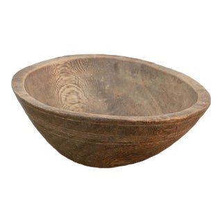 African Burr Wood Kitchen Bowl For Sale