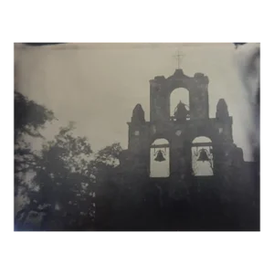 Contemporary Tintype Mission Espada San Antonio Photograph
