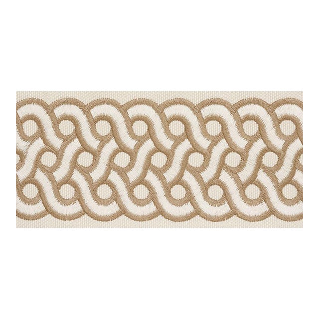 Sample - Schumacher X Timothy Corrigan Mandeville Tape in Dune For Sale