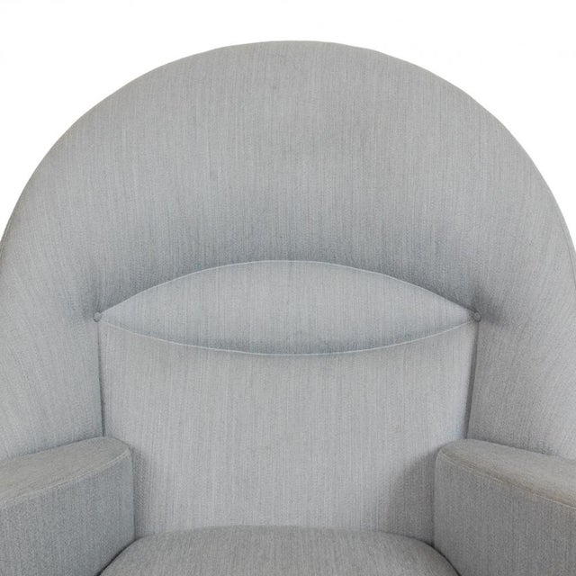 Oculus Chair in Grey Fabric by Hans Wegner for Carl Hansen & Søn For Sale - Image 6 of 16