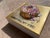 Contemporary Donut Kill My Vibe #4 by Ana Hefco | Mixed Media on Wood Panel Featuring a Colorful Donut For Sale - Image 3 of 4