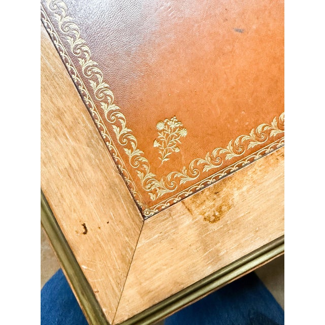 Louis XVI Style Writing Table or Desk With Leather Top From France For Sale - Image 14 of 14