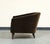 Chocolate Midcentury Style Curved Back Italian Lounge Chair in Chocolate Mohair For Sale - Image 8 of 8