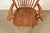 Brown Stickley Style American Colonial Solid Oak Spindle Back Windsor Dining Chairs, Set of Six For Sale - Image 8 of 15