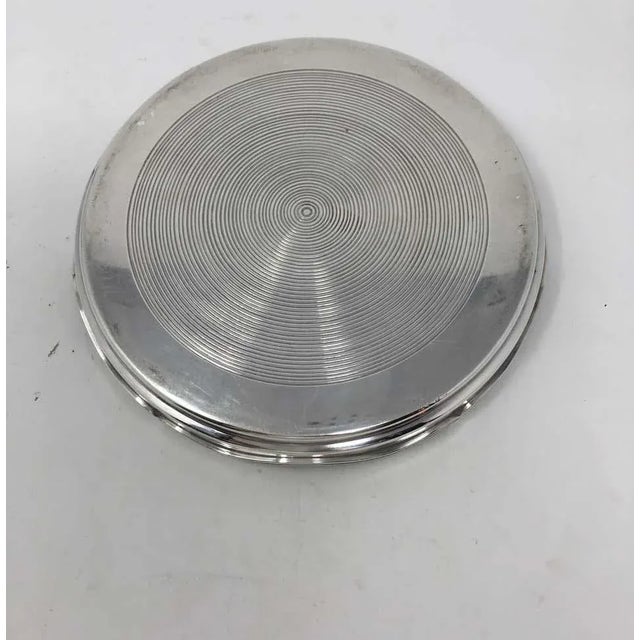 Metal Vintage French Hotel Silverplate Plateau For Sale - Image 7 of 8