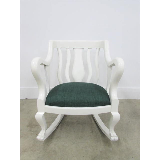 Antique Empire Revival Claw Foot Rocking Chair Chairish