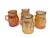 1910s 1910s Dugan Diamond Beaded Shell Carnival Marigold Glass Mugs W/ Handles - Set of 4 For Sale - Image 5 of 7