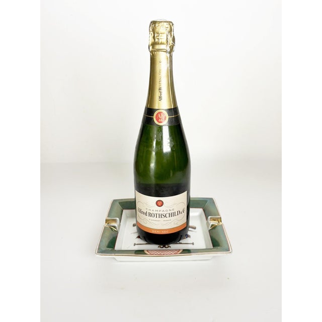 Hollywood Regency Ceramic Ashtray in the style of Hermès, France, 1970s For Sale - Image 3 of 10
