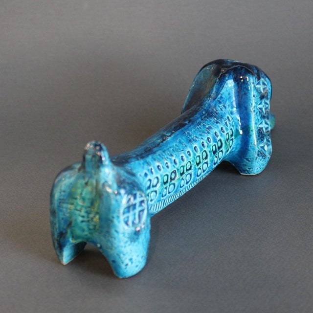 1960s Vintage Italian Ceramic Sausage Dog by Aldo Londi for Bitossi, 1960s For Sale - Image 5 of 15
