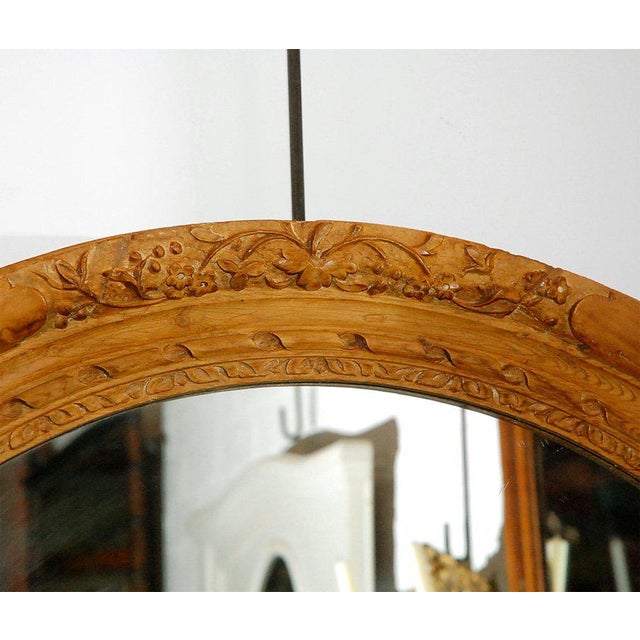 Mirror in Oval Carved Frame Chairish