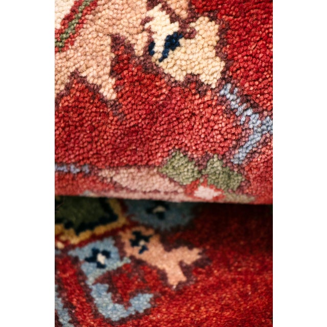 Textile Serapi Wool Rust Area Rug- 6' 3'' X 9' 2'' For Sale - Image 7 of 7