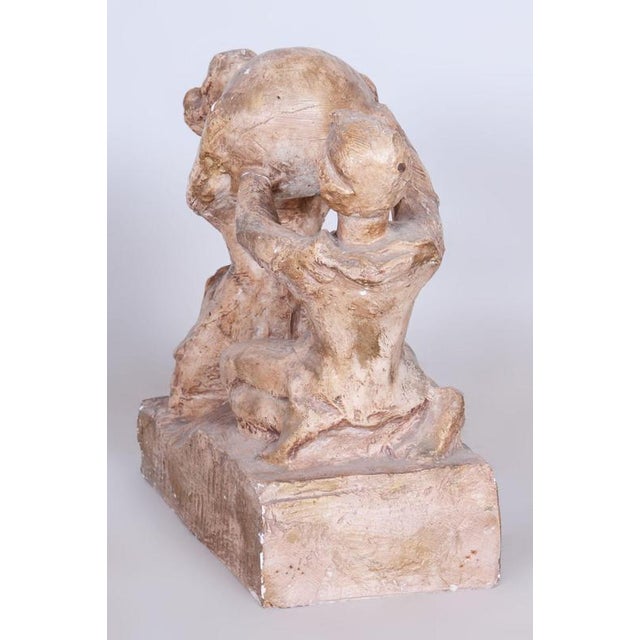 1980s Mid-Century Plaster Statue from Karel Hájek, 1980s For Sale - Image 5 of 12