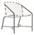 Brown Jordan Kantan Aluminum Vinyl Arm Chair, Mica frame with White Lite fabric For Sale