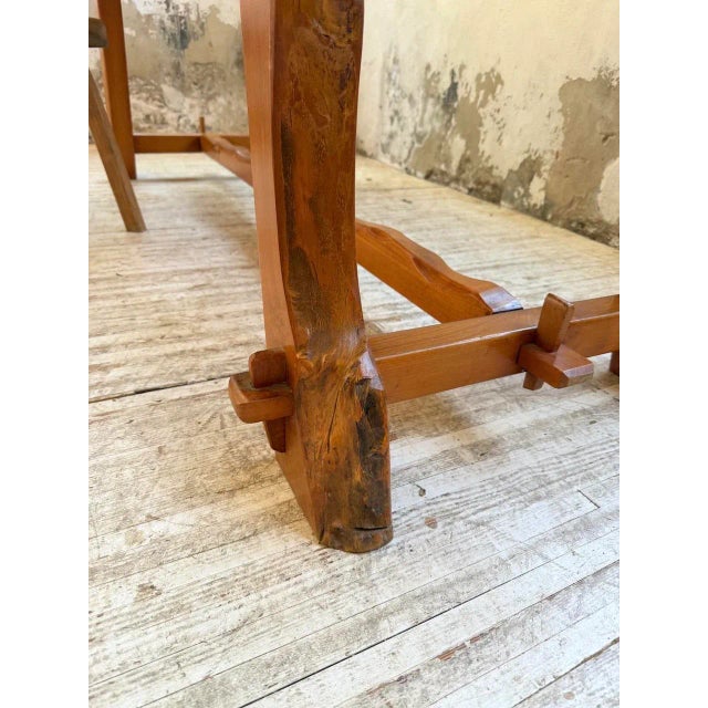 Aranjou Farmhouse Table in Blond Elm, 1950s For Sale - Image 13 of 18