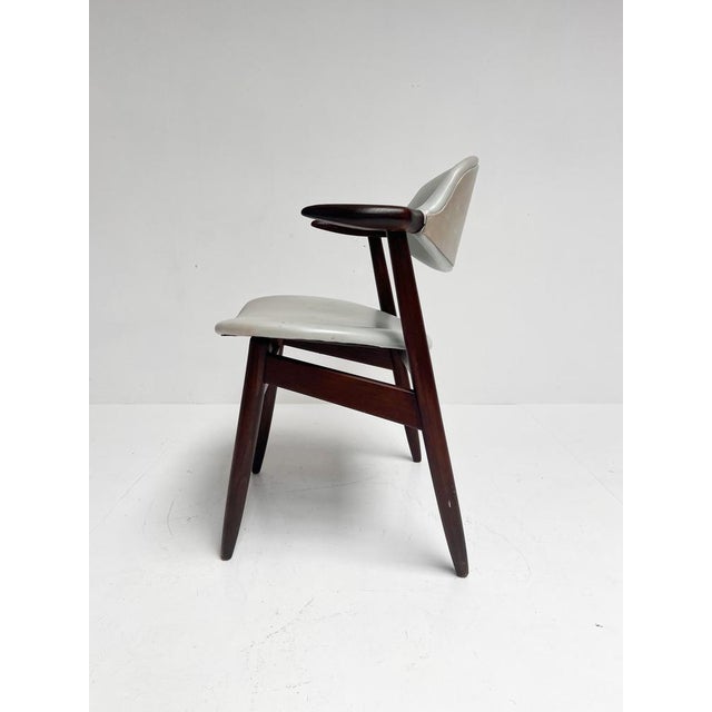 Wood Grey Cowhorn Chair, 1970s For Sale - Image 7 of 13