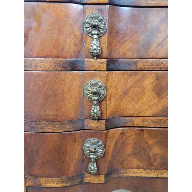 Queen Anne Walnut Ladies Writing Desk, 1920s For Sale - Image 14 of 18