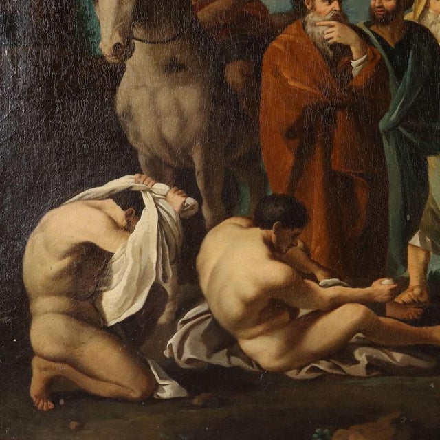 French School, St. John, 18th Century, Oil on Canvas For Sale - Image 6 of 13