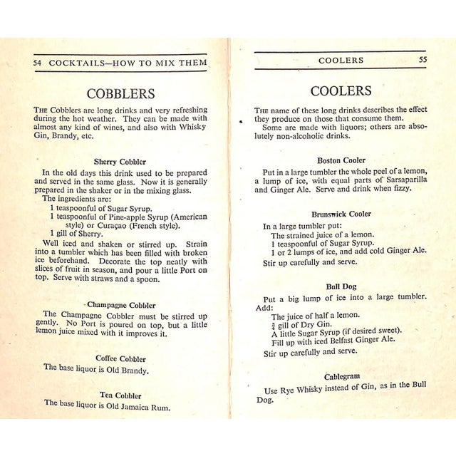 Paper "Cocktails: How to Mix Them" 1950 'Robert' For Sale - Image 7 of 10