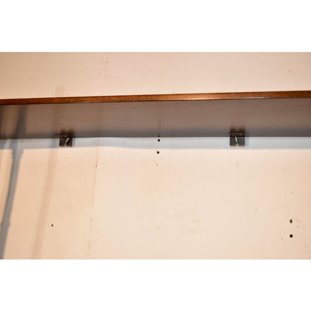 Wood Circa 1950's English Mahogany Hanging Wall Shelf For Sale - Image 7 of 8