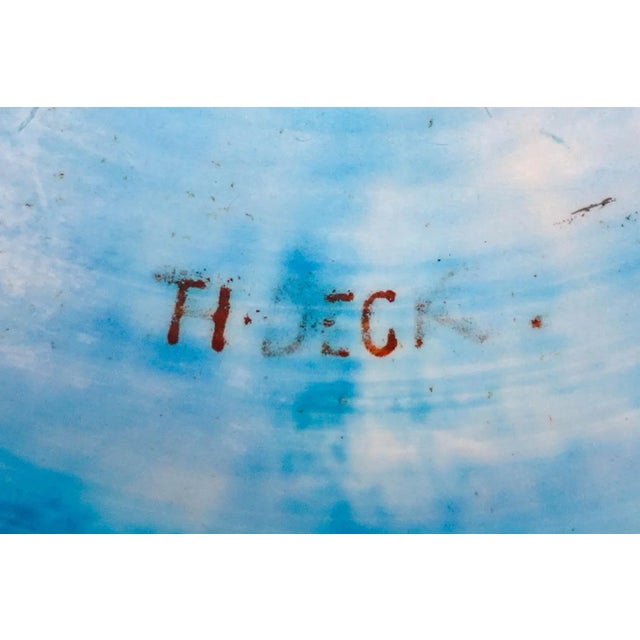 Theodore Deck (1823-1891) Mamluk Style Inscribed Large Ceramic Pottery Basin For Sale - Image 9 of 12