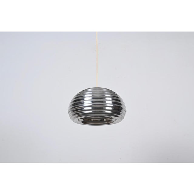 Metal Vintage Flower Splugen Brau Pendant attributed to Achille Castiglioni for Flos, Italy, 1961 For Sale - Image 7 of 15