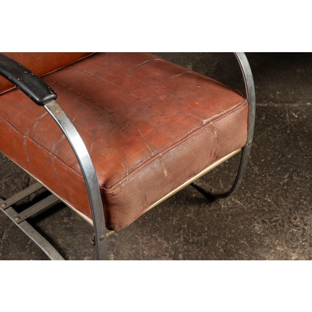 Vintage After-Wolfgang Hoffmann Chrome Springer Armchair For Sale - Image 13 of 14