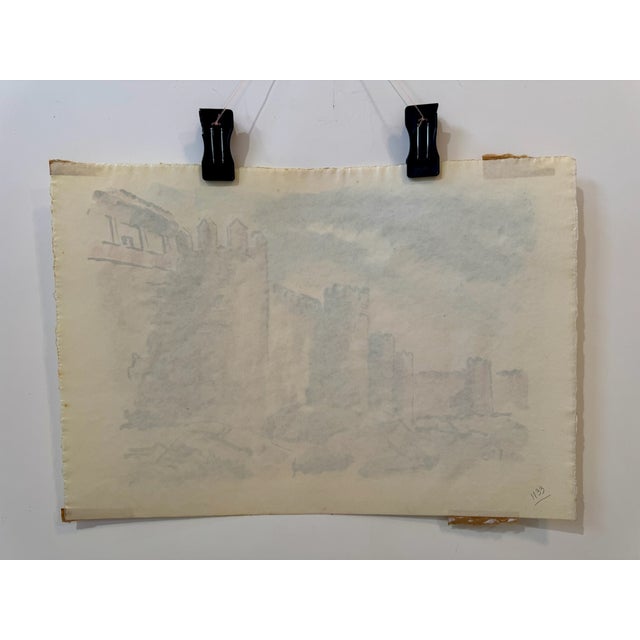 Henry Emil Salloch Original Watercolor on Paper Ávila, Spain. 1973. For Sale In Atlanta - Image 6 of 6