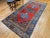 Vintage Persian Bidjar Gallery Rug, Hand-Knotted Wool, Geometric Pattern, Carnelian Red & Blue, 5x9 For Sale - Image 9 of 12
