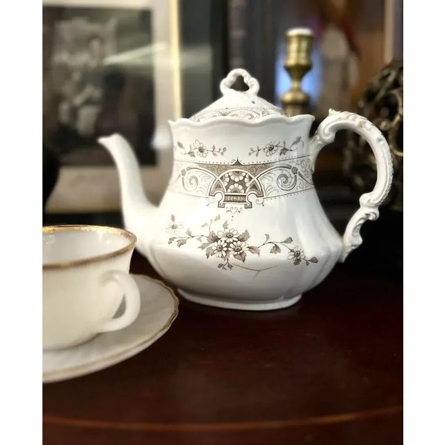 Late 19th Century English Porcelain Teapot by Henry Alcock For Sale - Image 11 of 11