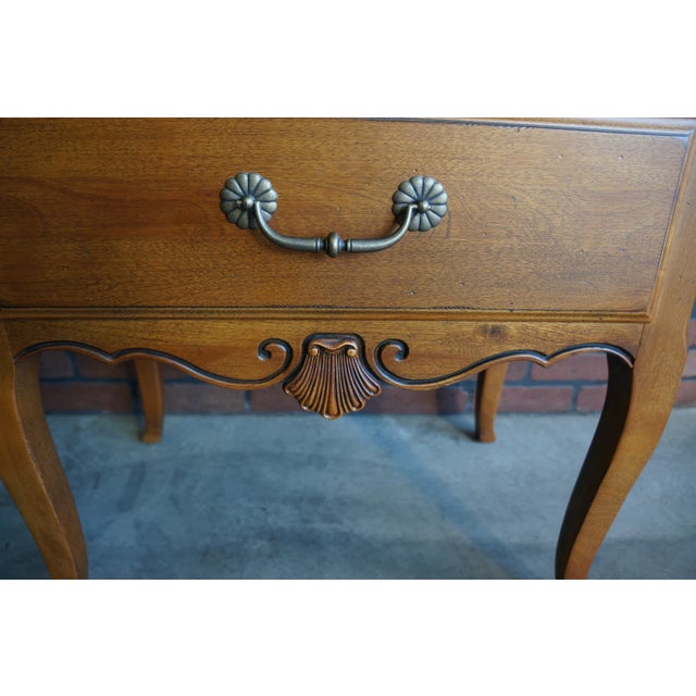 Provincial artistry combines with superior craftsmanship in these nightstands by Ethan Allen. Romantic and timeless the...
